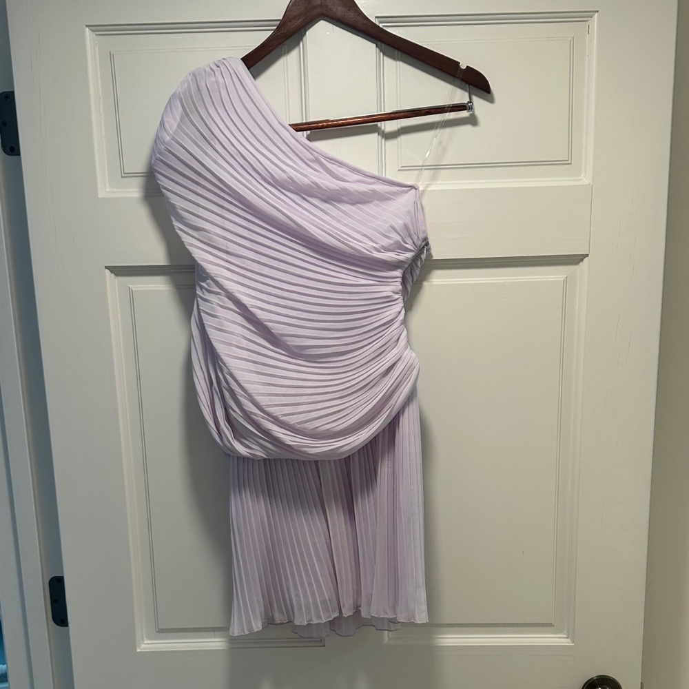 Karlie One-Shoulder Lavender Dress - Picture 2 of 2